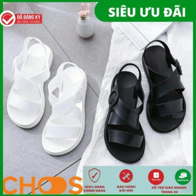 Giày Nữ Choose GIÁ RẺ Sandal CHỐNG NƯỚC Cao Su Quai Chéo VFX