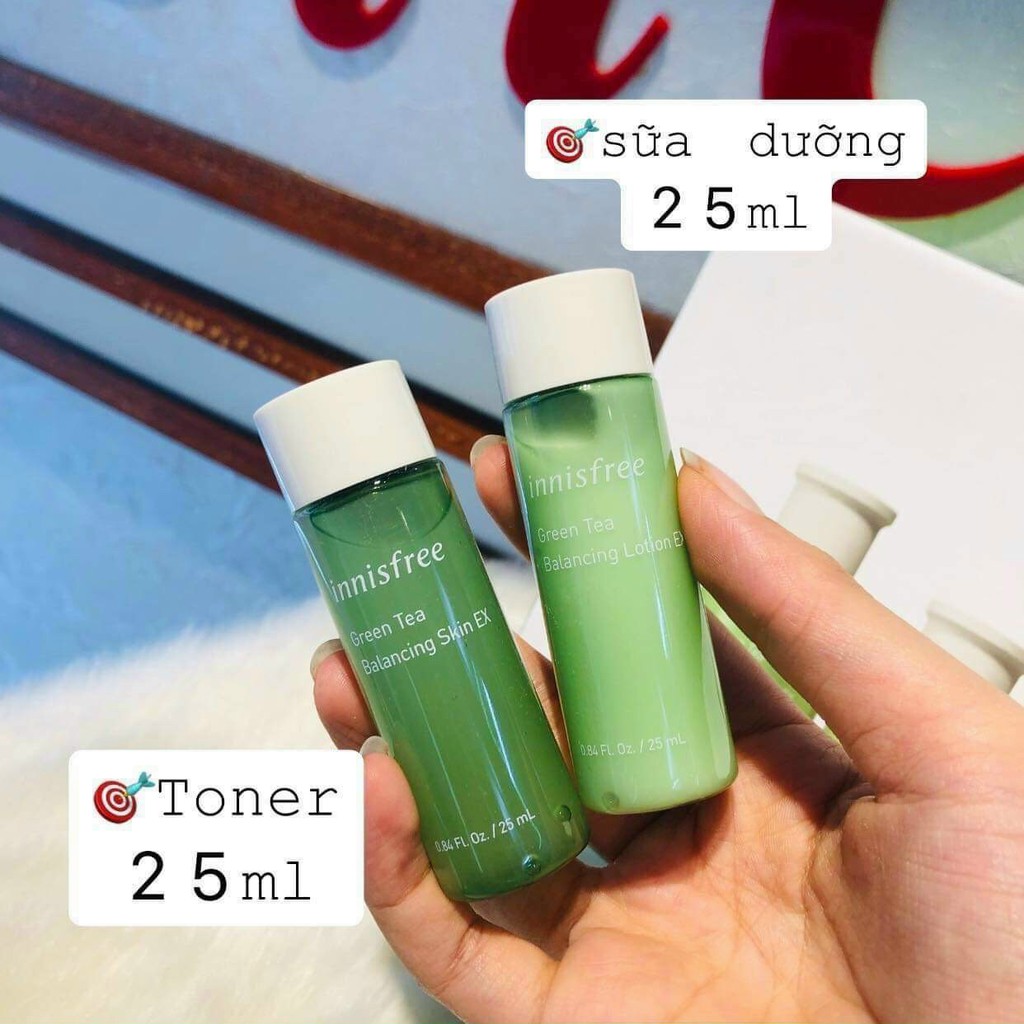 Bộ Dưỡng Da Innisfree Trà Xanh 6 Món