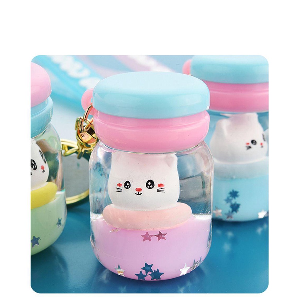 Móc Khóa Hình Chai Nước Dễ Thương