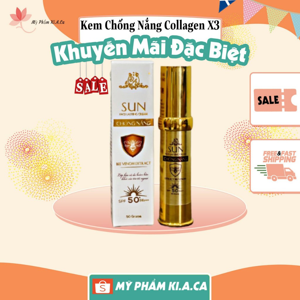 Kem Chống Nắng Collagen X3 Chiết Xuất Nọc Ong (chính hãng100%)