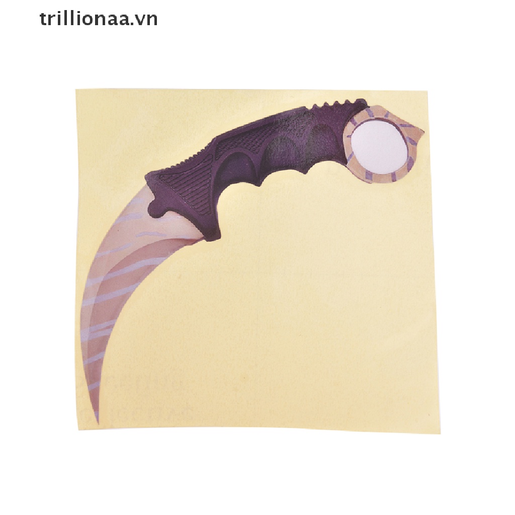 Sticker Dán Trang Trí Xe Hơi Hình Dao Vuốt Csgo Cá Tính Sáng Tạo 13cm