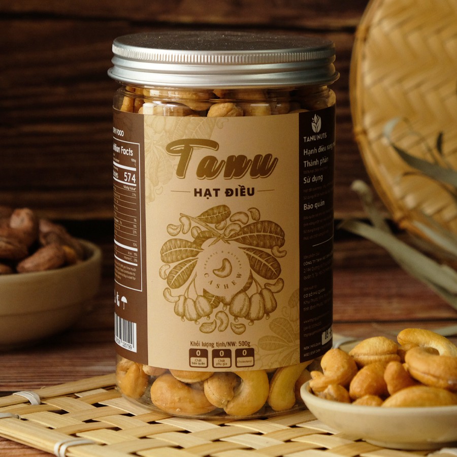 Hạt Điều Rang Muối tách vỏ 500gr hàng xuất khẩu - Điều Bình Phước sạch 100% | BigBuy360 - bigbuy360.vn