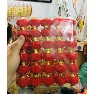 Đèn Lồng Nhung Đỏ Treo Cây Cảnh Tết Rẻ Vô Địch