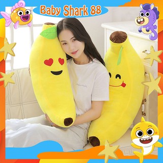 Thú Nhồi Bông Quả Chuối Biểu Cảm, Chất Liệu Bông Cao Cấp, An Toàn, Phù Hợp Làm Quà Tặng