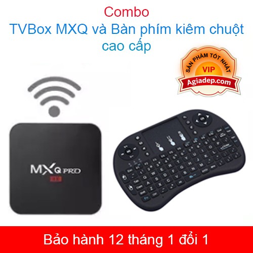 TVbox tivi box MXQ chip S905W xịn + Bàn phím Kiêm chuột mini - (0003+0004)