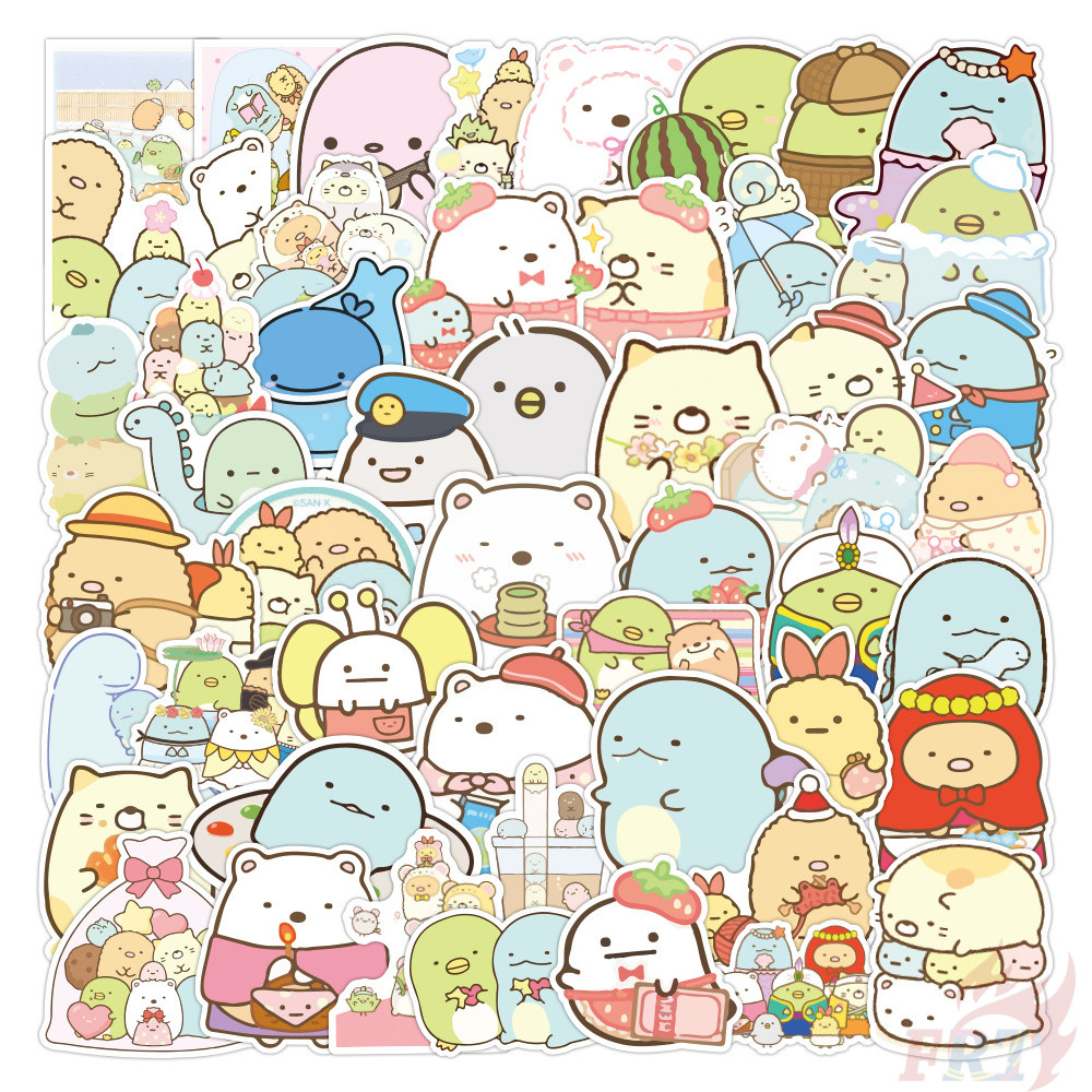 ❉ Sumikkogurashi - Series 02 SAN-X Sumikko Stickers ❉ 50Pcs/Set Waterproof DIY Fashion Decals Doodle Stickers
