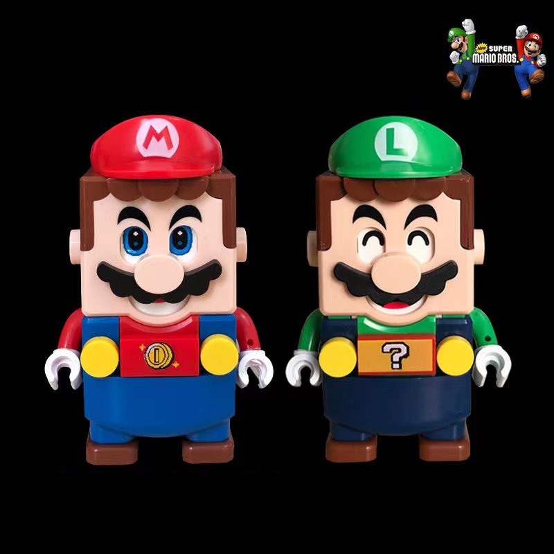 Bộ Lắp Ghép  Nhân Vật Mario Luigi