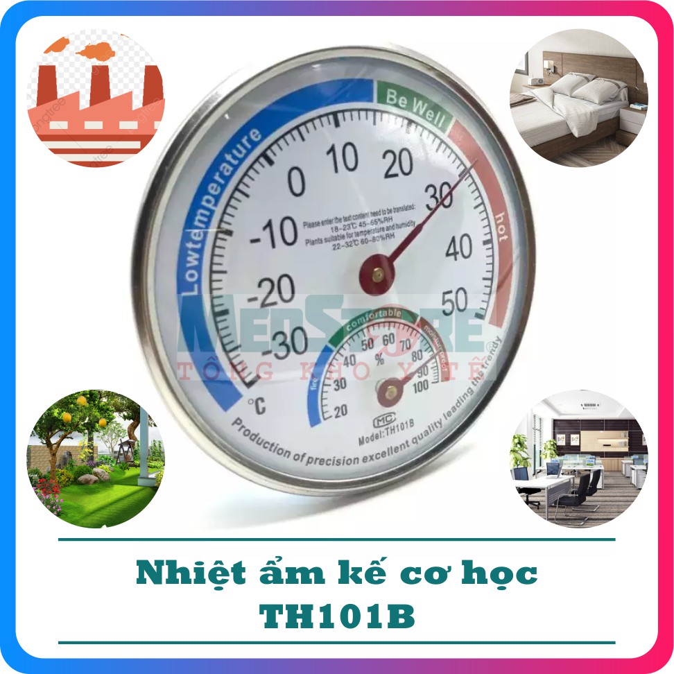 Nhiệt Ẩm Kế Cơ Học Thermometer TH101B - Thiết Bị Chuyên Dụng Để Đo Độ Ẩm Và Nhiệt Độ