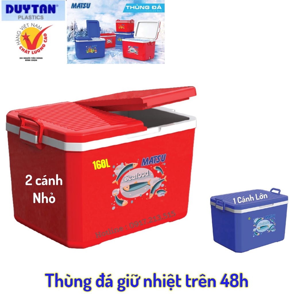 Thùng đá giữ nhiệt Duy Tân 160 Liter ,Thùng đá ướp thực phẩm giữ nhiệt ,Thùng giữ nhiệt 1 ngăn và 2 ngăn