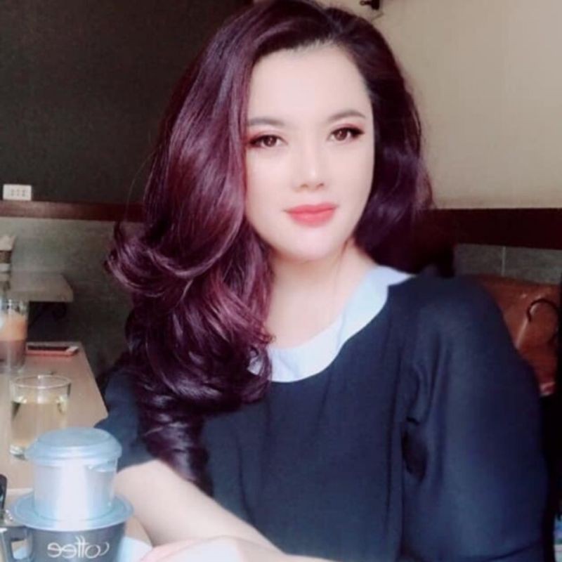 Nhuộm màu tóc đỏ tím rượu vang phủ mịn phủ bóng sophia Hàn Quốc 530 ml