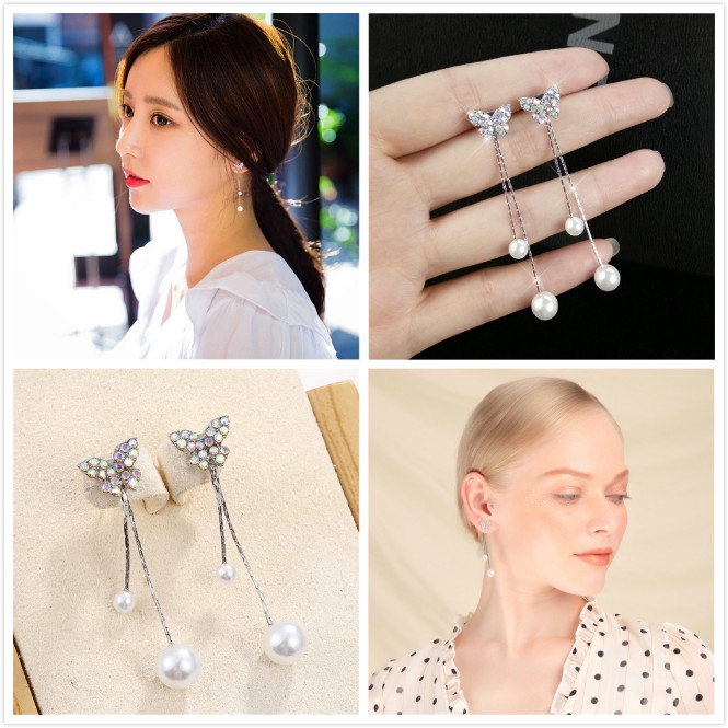 Khuyên Tai Nữ Trang Dáng Dài Tạo Hình Độc Đáo