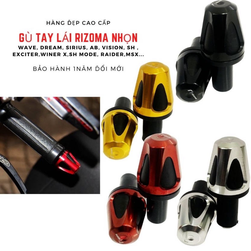 Gù Tay Ga Xe Máy Rizoma Nhôm CNC Cho Tất Cả Các Dòng Xe Honda Yamaha