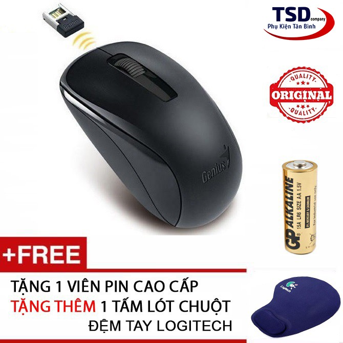 Combo Chuột Không Dây Genius Chính Hãng Tặng Kèm Lót Chuột - Mouse Wireless | BigBuy360 - bigbuy360.vn