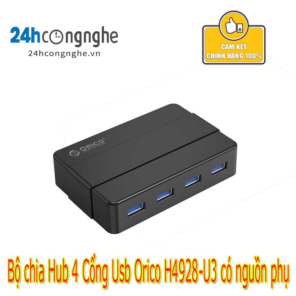 Bộ chia Hub 4 Cổng Usb Orico H4928-U3 có nguồn phụ - H4928-U3