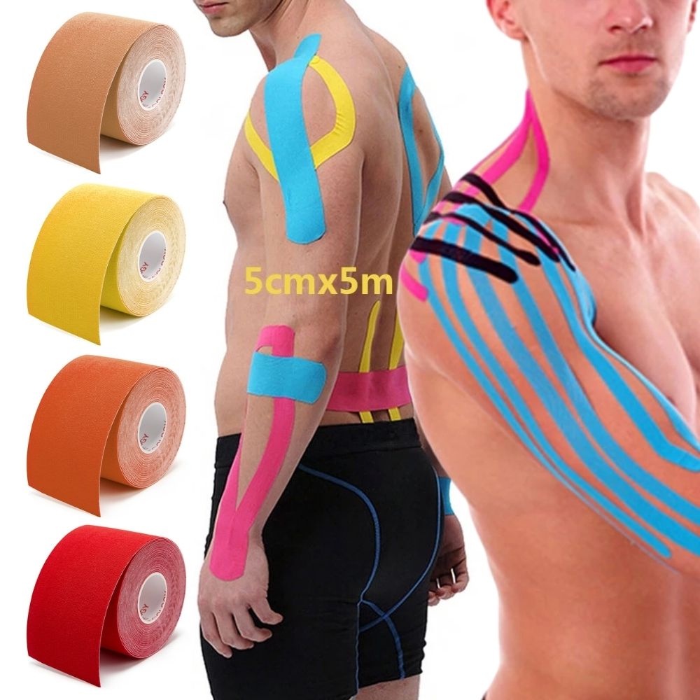 Băng Dán Cơ Bắp Co Giãn Hỗ Trợ Giảm Đau Cho Người Tập Thể Hình