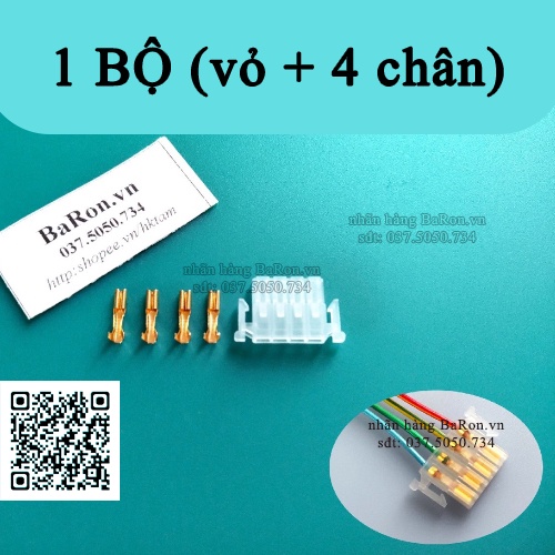 Giắc đèn, còi, xi nhan, cos pha xe máy