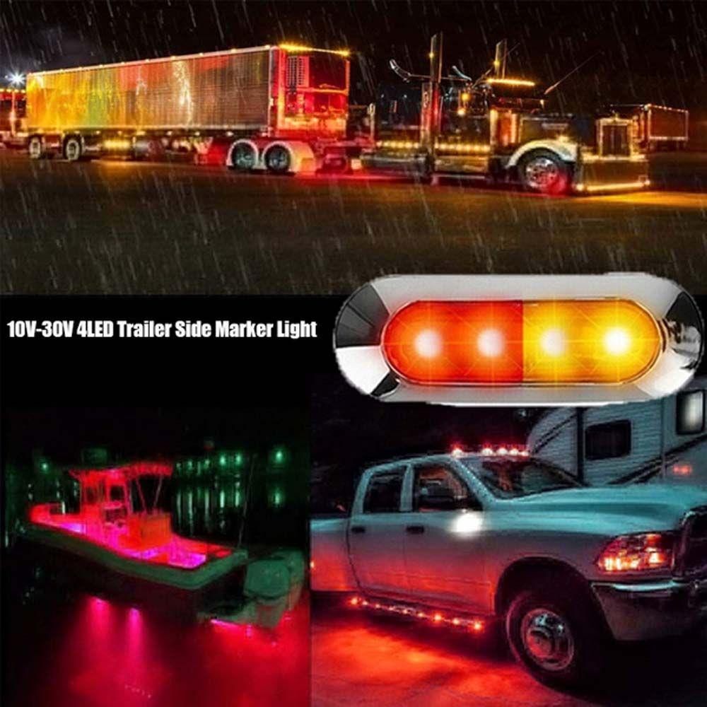 Đèn LED 4 SMD Gắn Hông Xe Tải / Tàu Thuyền Chuyên Dùng