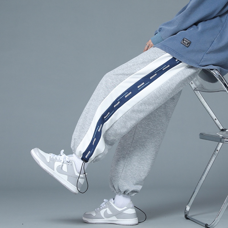 Quần jogger ống rộng unisex Aussup bo gấu dáng thể thao suông nam nữ thun lạnh cao cấp bigsize