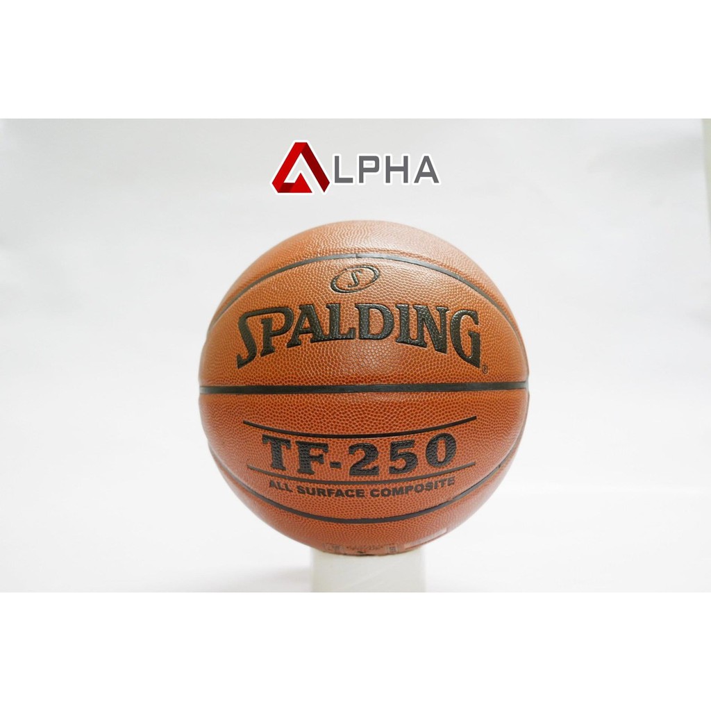 Banh bóng rổ Splading TF-250 da (chính hãng)