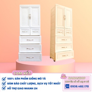 [Sỉ/Lẻ] Tủ nhựa 5 tầng cao cấp có bánh xe 9BABY