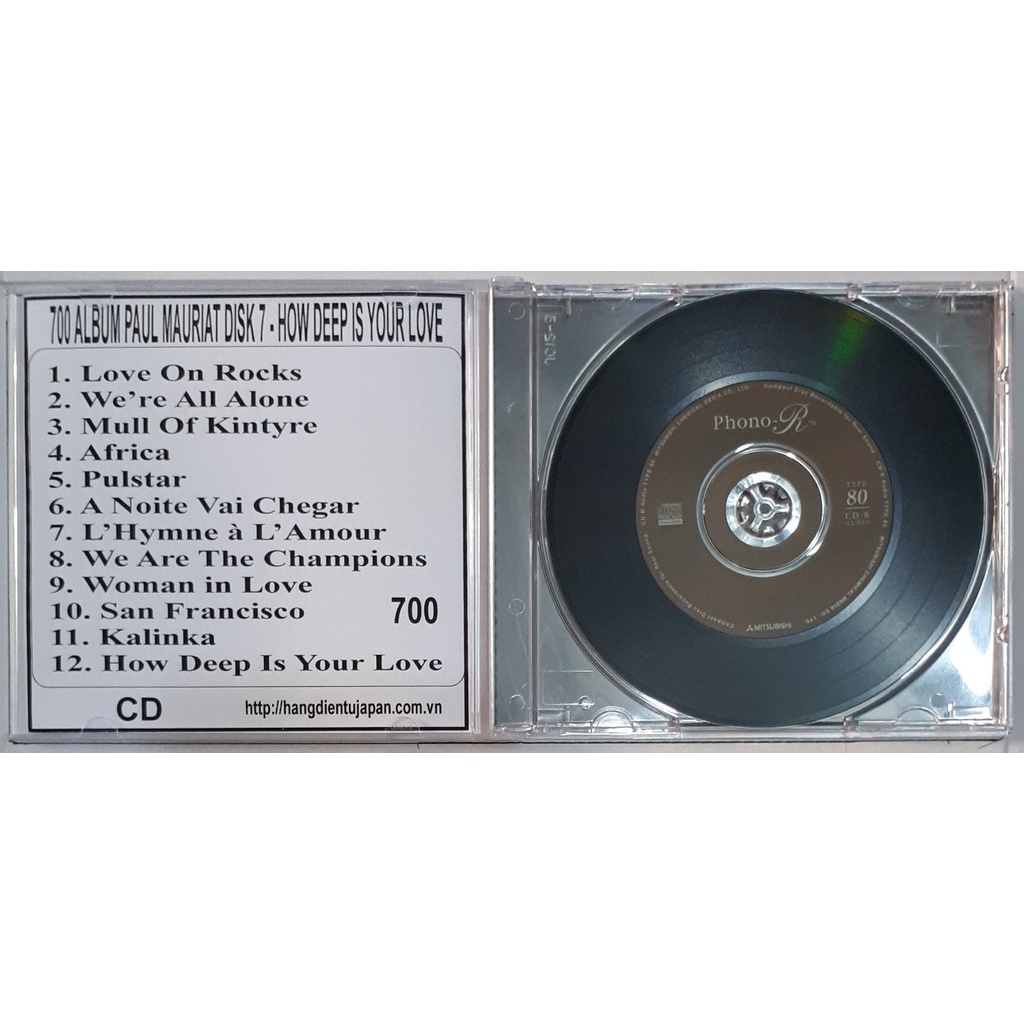 Bộ 8 CD nhạc hòa tấu  PAUL MAURIAT ( 182 - 702 )