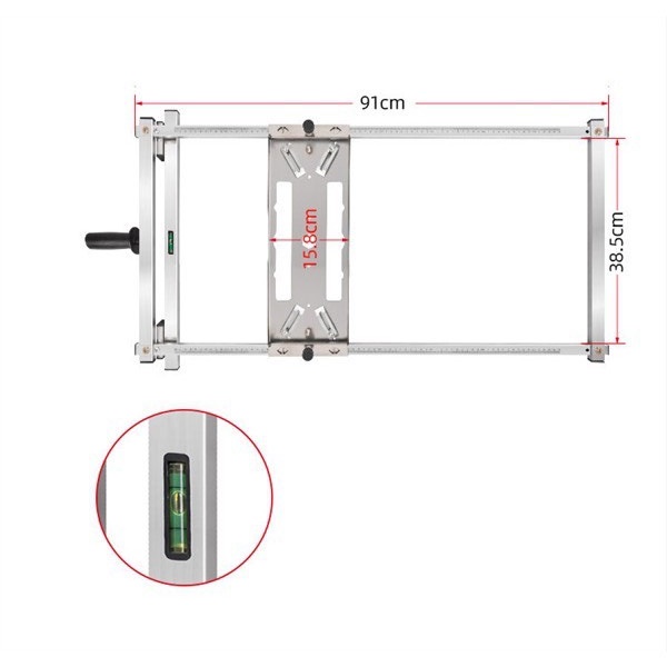 bộ cữ đẩy cắt gạch , cắt đá , soi gỗ hàng xịn INOX cỡ lưỡi 100-185mm