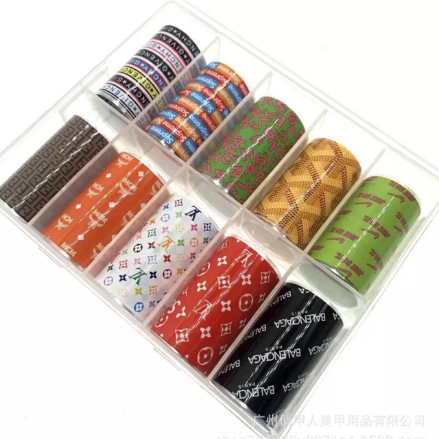 FOIL dán móng họa tiết nhãn hiệu lạ