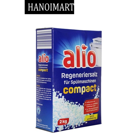 Bột rửa bát bát Alio 1.8kg Đức + muối rửa bát alio + Nước làm bóng alio nhập khẩu chính hãng từ đức dùng cho máy