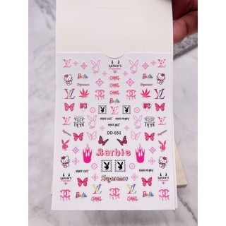 sticker 3d thương hiệu dán móng tay nail
