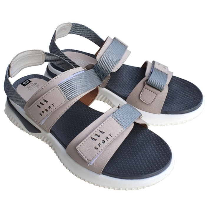 Giày xăng đan nữ Trường Hải đế bánh mì 4.5cm màu đen thời trang cao cấp XD278