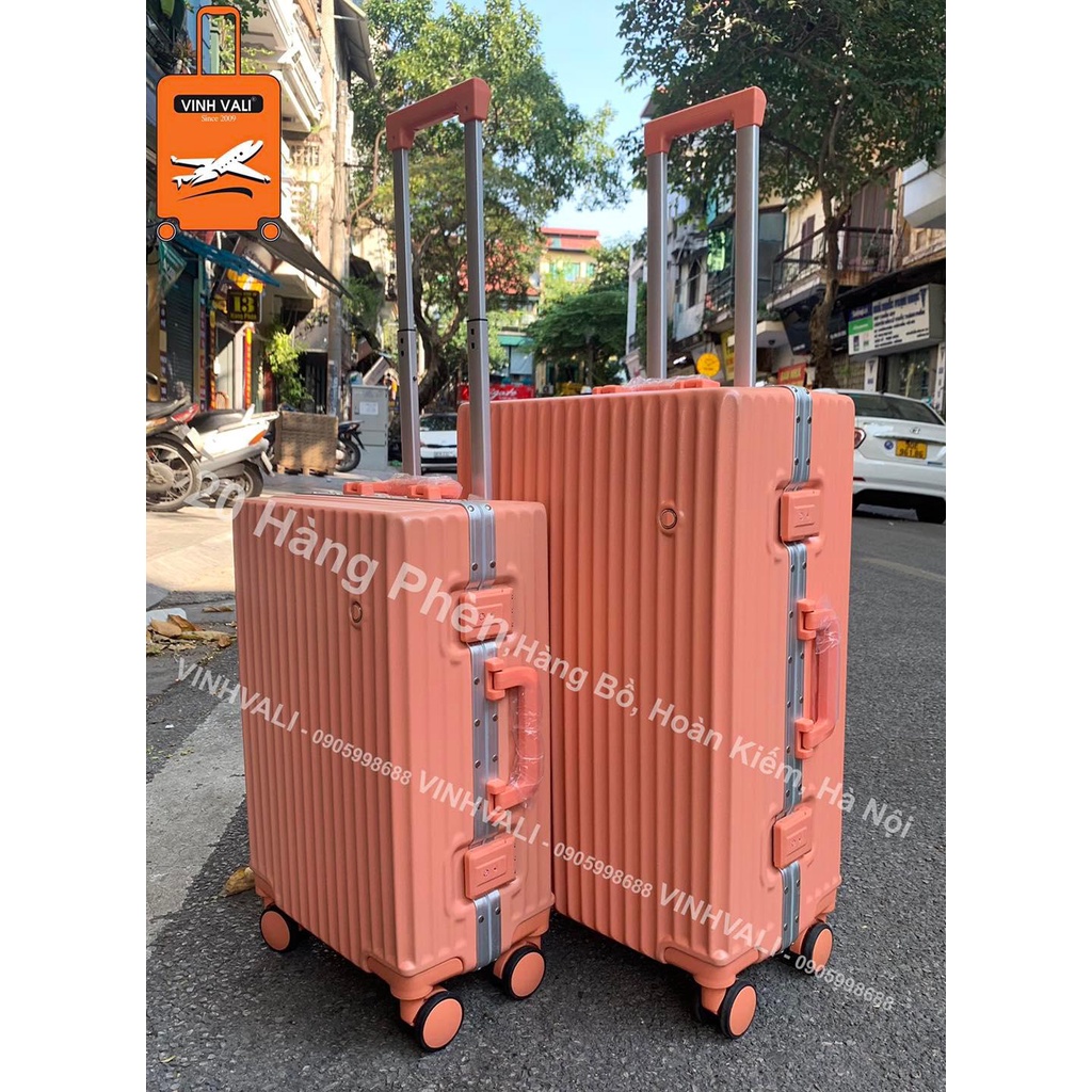 Vali khung nhôm CHỐNG CẠY khóa sập cao cấp chống vỡ, chống trộm size 20 inch 24 inch