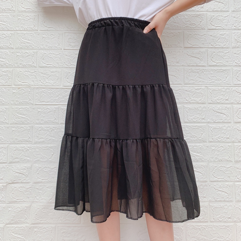 Chân váy nữ bánh bèo tinh tế 3 tầng nhẹ nhàng trẻ trung CV327 SUTANO