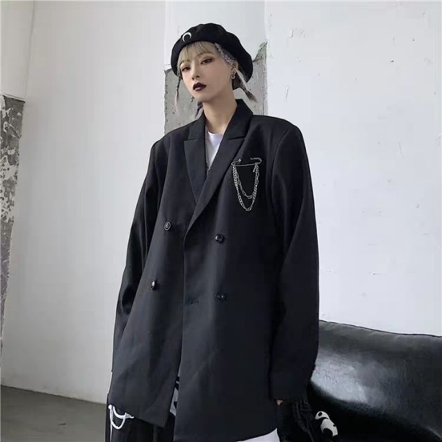 {SẴN SZ M} Áo khoác vest blazer nam nữ + phụ kiện ( có ảnh thật) | BigBuy360 - bigbuy360.vn