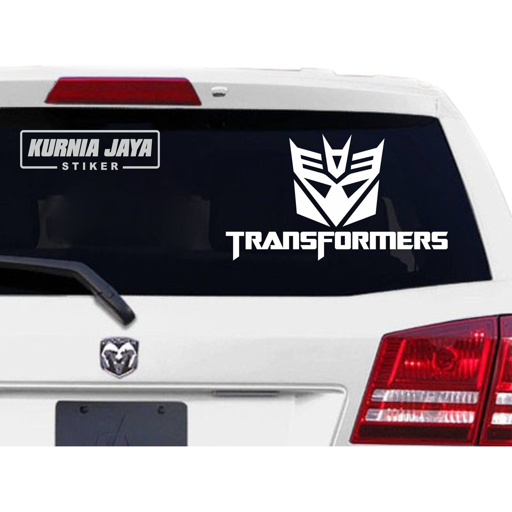 Sticker Dán Trang Trí Cửa Sổ Xe Hơi Hình Transformer 03