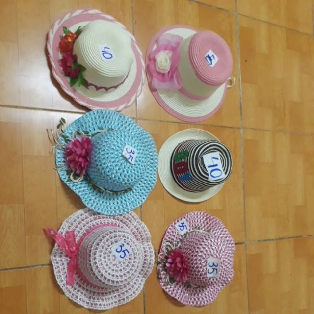 Mũ cói bé trai va bé gái