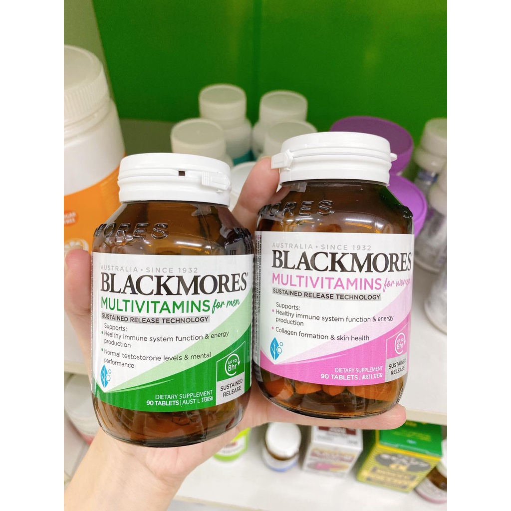Blackmores Vitality Multi - Vitamin Nam Nữ bổ sung khoáng chất mỗi ngày Blackmore