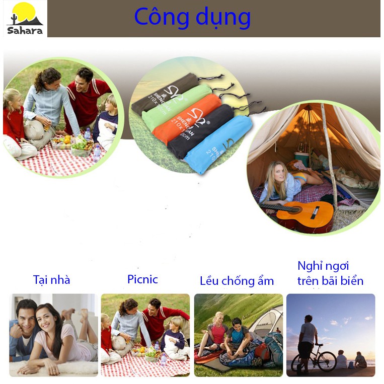 Tấm bạt lót đáy lều cắm trại chống thấm