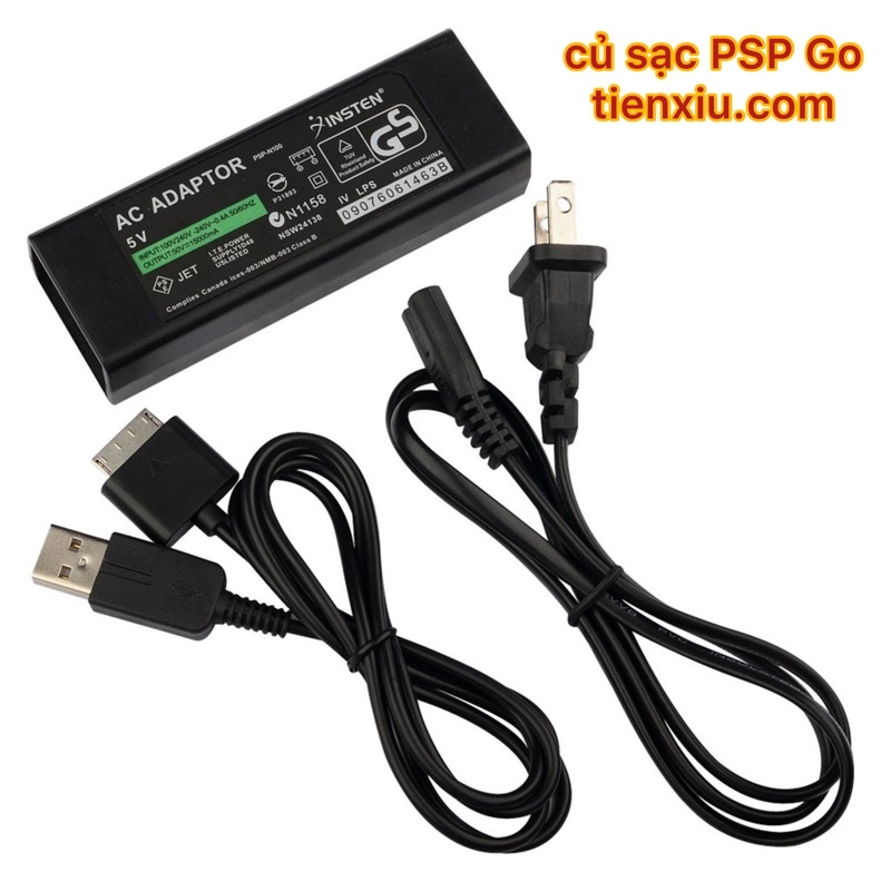Bộ sạc cáp dành cho PSPGO củ sạc psp go kèm dây cáp usb sạc