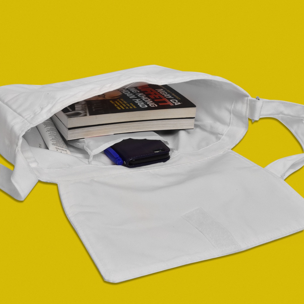Túi Tote Đeo Chéo Vải Canvas Túi Xách Nữ Minions Phong Cách Thời Trang Ulzzang Đựng Sách Vở Học Tập