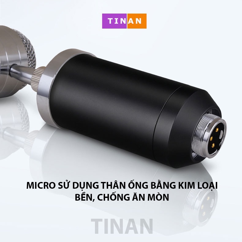 [Mã ELHACE giảm 4% đơn 300K] Micro Ngưng Tụ Có Dây BM300, Đầu Cắm 3.5mm (3 Khấc), Dùng Cho Phòng Thu Âm