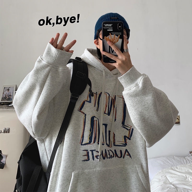 Áo Hoodie Nỉ Bông 100% Mũ Hai Lớp Áo Nỉ Lót Bông Nam Nữ Unisex Hàng Quảng Châu Siêu Đẹp