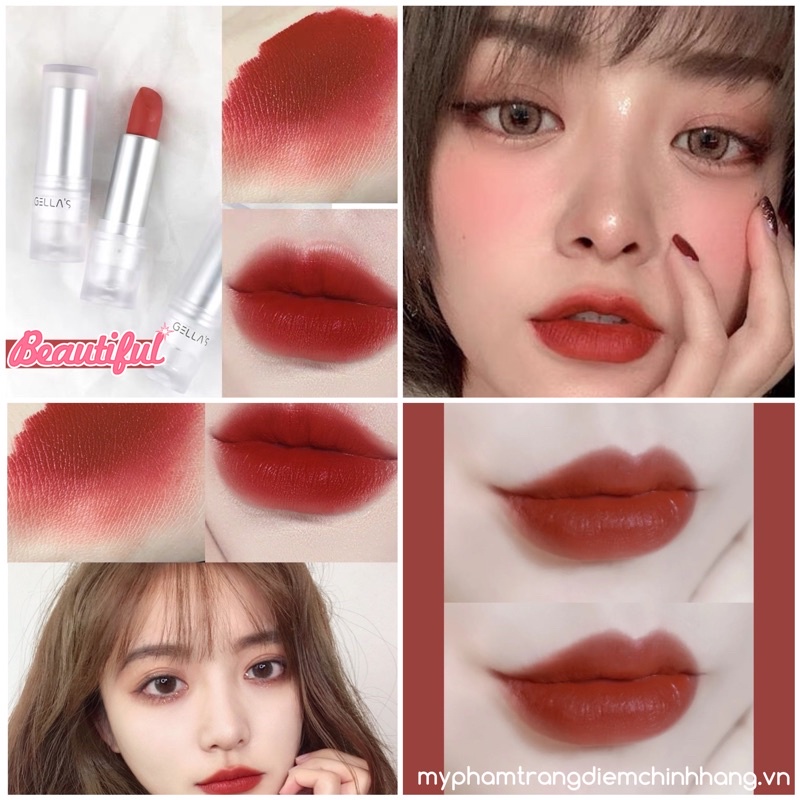 Son Lì Mềm Môi Velvet Matte Powder Kiss Dupe Mac Loud &amp; Clear Lipstick