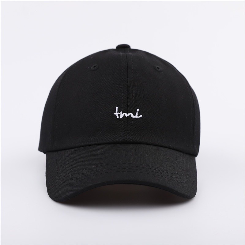 Mũ lưỡi trai HAZIN HZMLT12 thêu chữ Tmi ulzzang unisex phù hợp cho cả nam và nữ nhiều màu