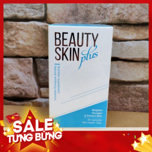 KHUYEN MÃI  Viên Uống Beauty Skin Plus 60 Viên của Mỹ - Hỗ Trợ Trắng Da, giảm nám KHUYEN MÃI