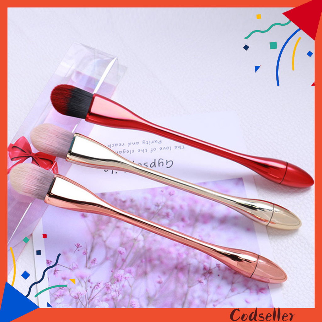 CODseller Goblet Makeup Brush Electroplating Smooth Portable Soft Loose Powder Brush Beauty Tools for Cosmetic