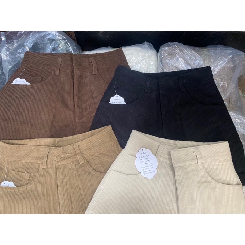 [Ảnh thật/Video ]Sooc Nhung Quảng Châu 0033  thiết kế gân nổi loại xịn đẹp Quần đùi kèm đai Hàn Quốc