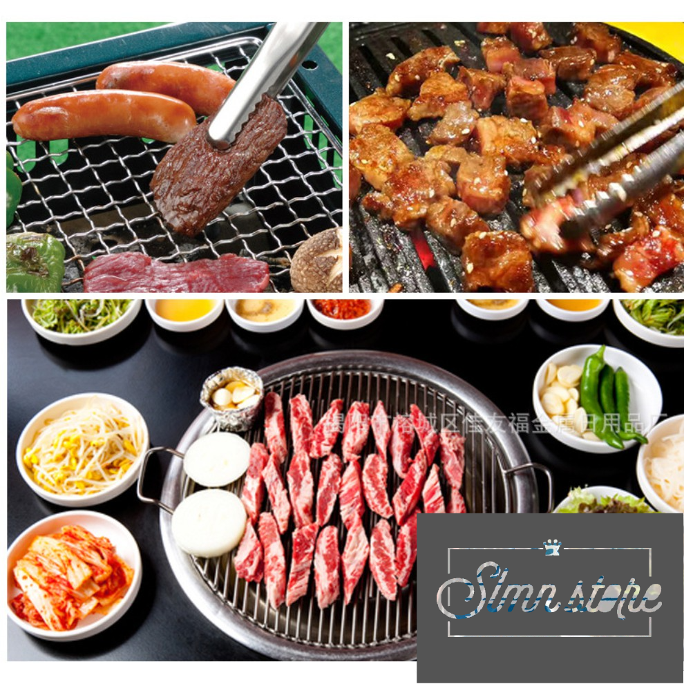 Combo 3 kẹp nướng BBQ tay cầm ABS chống nóng, kẹp nướng thịt, gắp bánh siêu tiện dụng. Slmn_KepBBQ-3