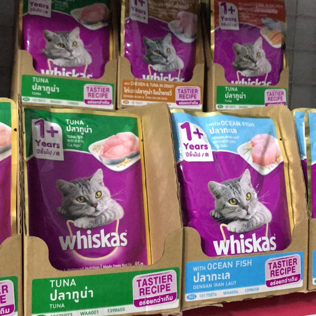 Pate Whiskas mèo lớn thùng 24 gói