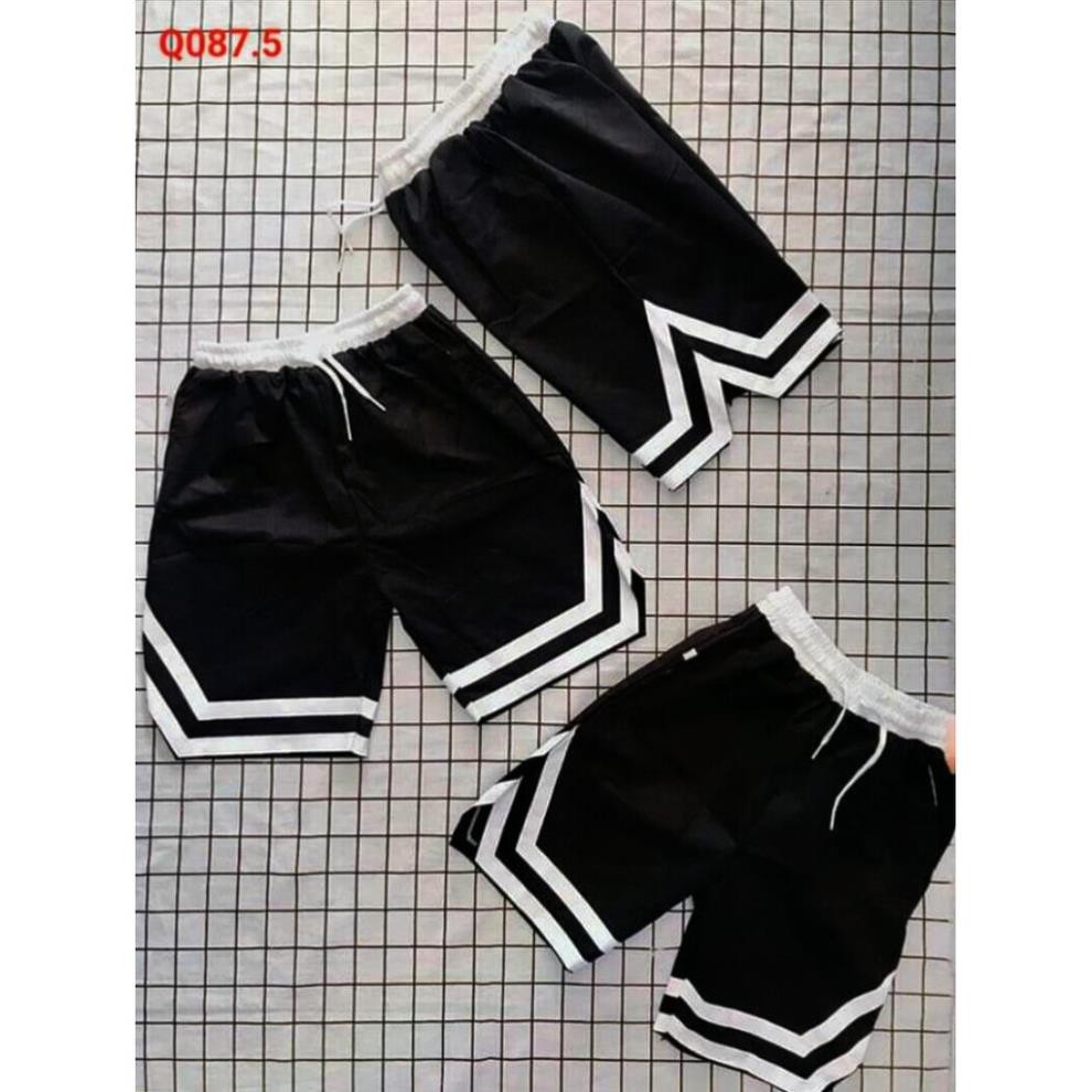 ⚡️ GIÁ SỐC ⚡️ - QUẦN SHORT NAM NỮ VẢI CÀO SỌC V MÀU ĐEN - CỰC THOÁNG MÁT, LỊCH SỰ, THỂ THAO CÓ TÚI ĐỰNG TIỀN  2023