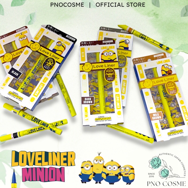 Bút kẻ mắt eyeliner LOVE LINER bản Minion chống nước, chống nhoè